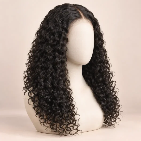 Published 5×5 glueless Burmese-curly human hair wig product reference