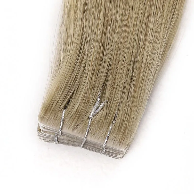 Hand-tied tape-in hair extensions