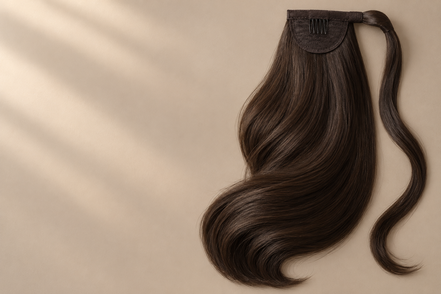 Human hair ponytail extensions for wholesale and private label buyers